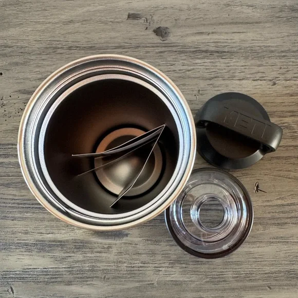 Yeti 18oz Bronco Rambler Black and Silver Water Bottle - Picture 5 of 7